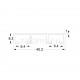 DOUBLE WHITE RAIL 40 CURTAIN RAILS